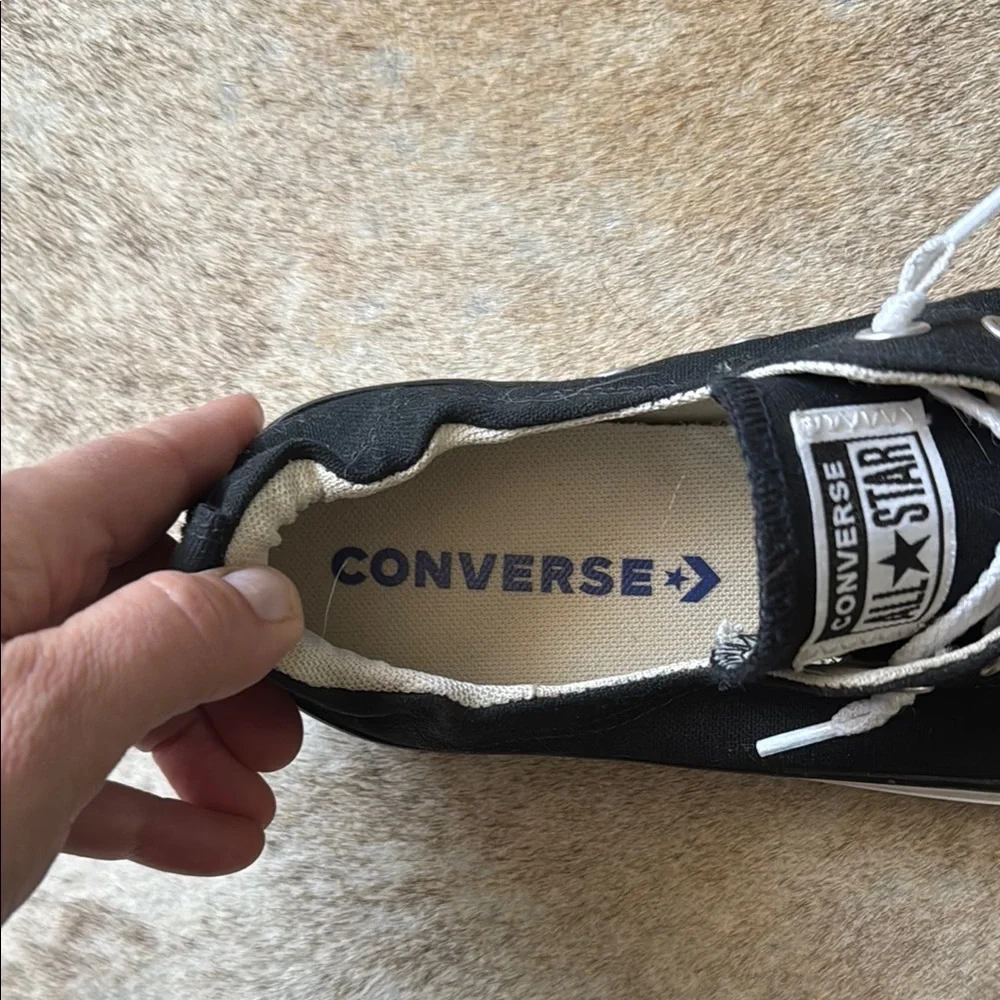 Converse Women’s Black Sneakers - Picture 5 of 5